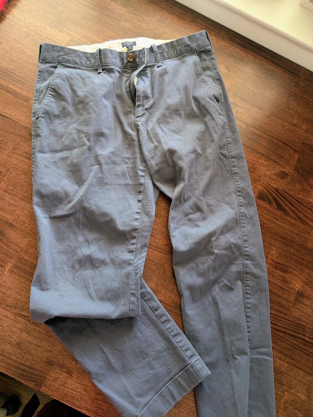 J Crew Men's Blue Casual Chino Pants